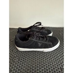 Fallen Kids Black Suede Lace Up Casual Sneakers Youth Size